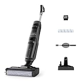 Rowenta X-Clean 4 Aspirateur Balai Laveur sans Fil, Aspiration et Lavage Puissant, Intelligent, Autonomie 50min, Autonettoyage GZ5037WO, Noir