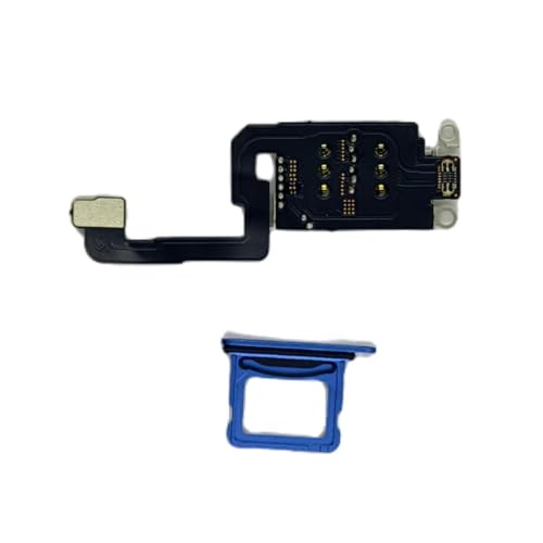 Lecteur double SIM iPhone 16 Bleu avec tiroir de carte rechange