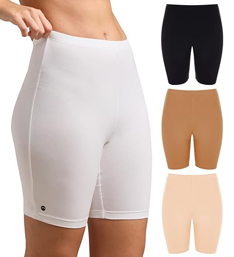 Image of URBAN ADVENTURE High Coverage Premium Cotton Spandex Mid Waist Elastane Stretch Shorties - Gym -Cycling Shorts /Tights for Women