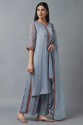 Image of W for Woman Women's Viscose Kurta Pant with Dupatta Set