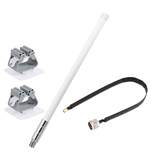 Helium Hotspot 5.8 dBi Fibreglass Omni Antenna with Window-Wall Mount&Flat Coax