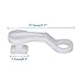 LumenTY - 60 piezas de plástico blanco para cortina de cortina con...
