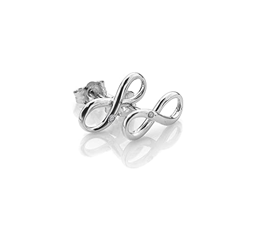 Hot Diamonds Infinity Sterling Silver 1pt Diamond Earrings, 14-mm