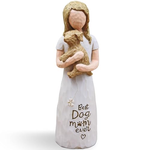 Hand-Painted Dog Mom Figurine