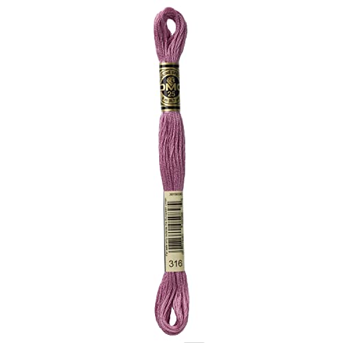 Image of DMC 6-Strand Embroidery Cotton Floss, Medium Antique Mauve