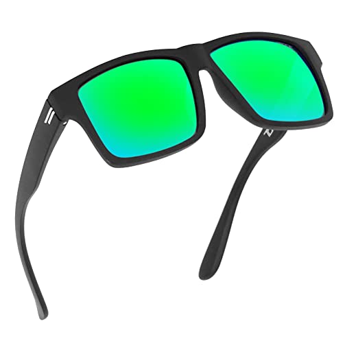 Image of TOROE Eyewear Matte Black RANGE XL Frame Sunglasses Light Weight TR90 Frame, Polarized Polycarbonate Lens