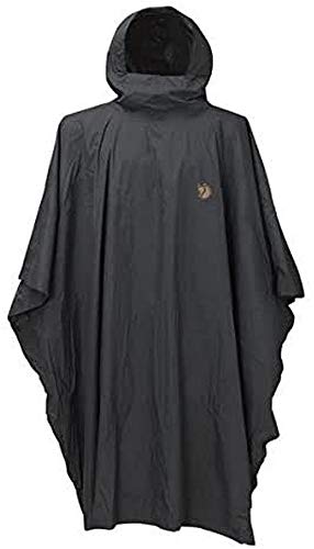 Fjällräven Herren Poncho Regenmantel, Grau (Graphite 031), Einheitsgröße Große Größen EU