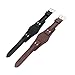 Topuly 22mm CH2891 Leather Watch Band replacement for Fossil CH2564 CH2565 CH2573 CH2574 CH2587 CH2891 Strap Wirstband Bracelet accessories for Men and Women (Black, 22mm)
