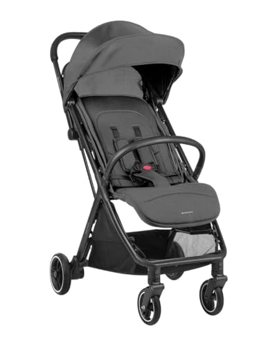 Kikkaboo cochecito silla de paseo Lauren ajustable plegable estructura aluminio, color:gris oscuro
