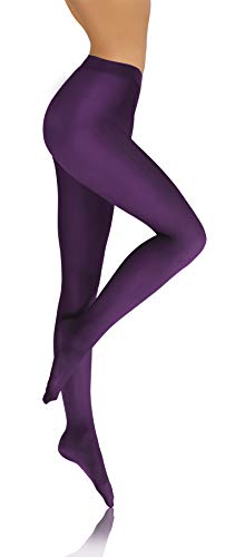 Sesto Senso Medias Microfibra Opacas Coloridas Ropa Mujer 40 DEN Violeta 4 Morado