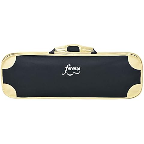 Forenza FA02VNA Square Violin Case - Full Size, Black Cover