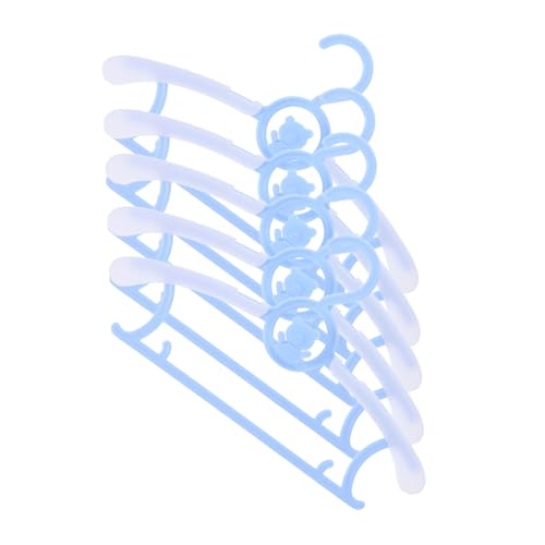 MUCKLILY 5pcs Adjustable Clothes Hangers Plastic Coat Hangers for Space Saving Closet Organization Design Expandable Clothes Organizers