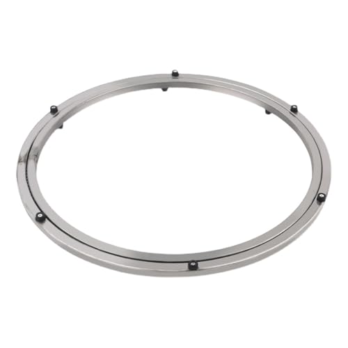 Dining Table Turntable Base Stainless Steel Bearing Marble Hot Pot Tempered Glass Round Tabletop Turntable Rotating Track(80cm)