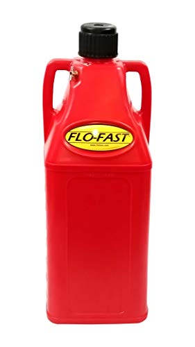 FLO-FAST Pro 10.5-Gallon Fluid Container, Portable, Durable, Made in USA – Marine, ATV, Automotive, Agriculture (Red)