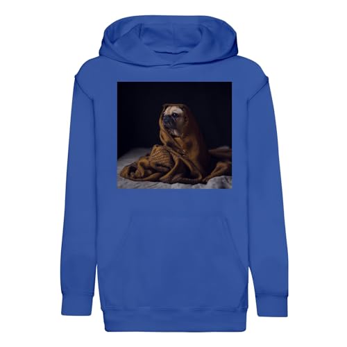 Sweat à capuche enfant carlin pour journées cocooning à la maison