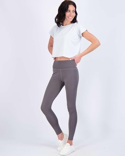 Image of Real Essentials 5 Pack: Women's Dry Fit Crop Top - Short Sleeve Crew Neck Stretch Athletic Tee (Available in Plus Size)