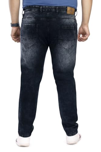 Image of Pluss Tribe - Plus Size Jeans for Men - Denim Jeans - Ideal for Casual, Office Available Sizes : 40 to 52