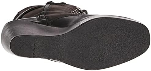 HARLEY-DAVIDSON FOOTWEAR Women's Celina 10" LACE Wedge Fashion Boot, Black, 7.5 | Image 3