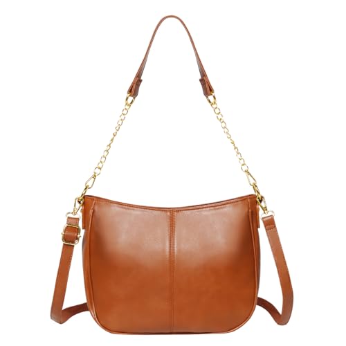 Image of Shoulder Bag for Women, Vegan Leather Classic Crossbody Purses Handbags, Trendy Hobo Bag Tote Purses for Women