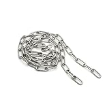 LOYELEY ステンレスチェーン チェーン 鎖 2mm/長さ3m 金具 玉掛け 吊り上げSUS304ステンレス 遊具 駐車場 船舶 装飾 漁業 林業 建設 運送 防災 地震 台風対策 防犯対策 固定 盗難防止 侵入防止