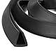 QUARKZMAN U-Kanal-Kantenschutz, 1 Meter Länge Gummischutzleiste Kantenschutz Flachprofil Passend für 7,5-8 mm Kanten, (7/16 B x 15/32 H) Schwarz