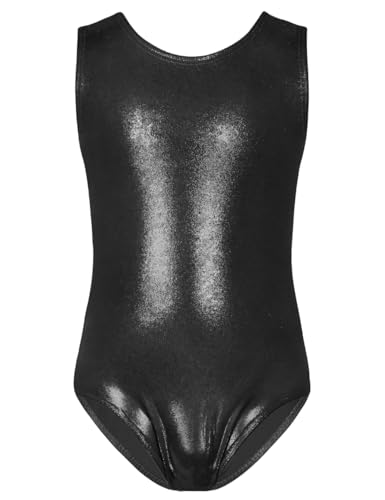 Image of TENVDA Girl's One Piece Swimsuit Sparkle Sleeveless One-Piece Bathing Suits Swimwear for Kids 2-12 Years Old