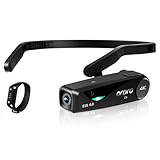 Ordro EP6 PLUS 4K Vlog カメラ ウェアラブル式 ビデオカメラ 1080P 60FPS FPV設計 WI-FIアプリ制御 付随 W1リモコン