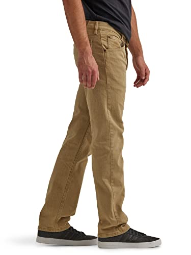 Image of Wrangler Authentics Men's Big & Tall Classic 5-Pocket Regular Fit Jean, Khaki Flex, 44W X 32L, Khaki, 44W x 32L