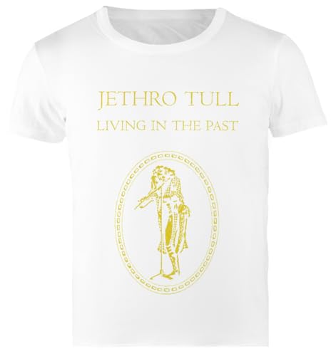 Jethro Tull Living In The Past Camiseta Blanca para Hombre Camiseta Masculina Regular