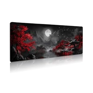 Alfombrilla de mouse extendida para juegos, alfombrilla de mouse grande de 0.118 pulgadas con base de goma natural con bordes cosidos, alfombrilla de escritorio antideslizante para oficina y hogar,