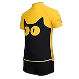 BALNEAIRE Boys and Girls Lovely Cat Quick Dry 2-Piece Swimsuit Trunk and Rashguard for Swim Training...