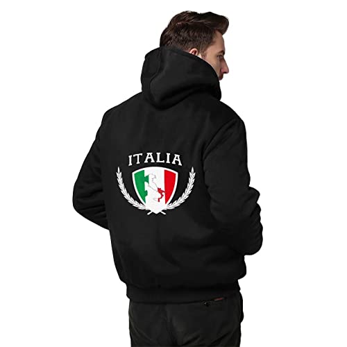 BAIKUTOUAN Italia Italy Italian Map Flag Men's Hoodies Full Zip Hooded Sweatshirt Warm Thick Coats Jackets2