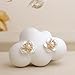 Jean Beau White Pearl Flower Stud Earrings for Women Cute 925 Sterling Silver Hypoallergenic Small CZ Floral Earrings Fashion Outfit Accessories Jewelry Gift