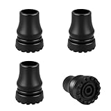 Cane Tips 7/8 Inch, Heavy Duty Rubber Cane Tips Replacement Parts, Non-Slip and Sturdy, for Canes, Walking Sticks, Hiking Stick, Seniors Crutches
