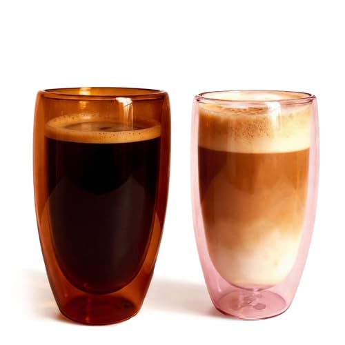 Set de 2 Vasos de Vidrio Aislados Doble Pared miniatura 1