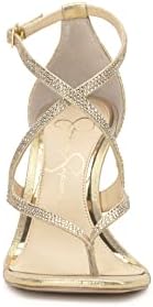 Jessica Simpson Women's Catarina High Heel Sandal Heeled, Gold, 6 | Image 1