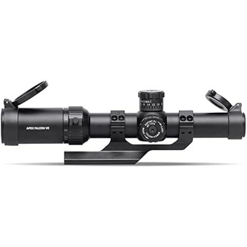Tacticon APEX Falcon V2 1-4x24mm LPVO Scope with Cantilever Mount | Disabled Combat Veteran Owned Company | Lower Power Variable Optic with Illuminated Red Mil-Dot Reticle for Rifle Cover