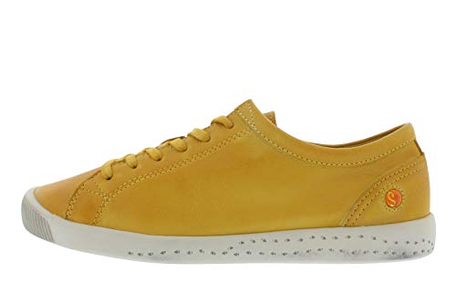 Softinos ISLA WASHED, Damen Low-Top, Gelb (Yellow), 39 EU (6 UK)