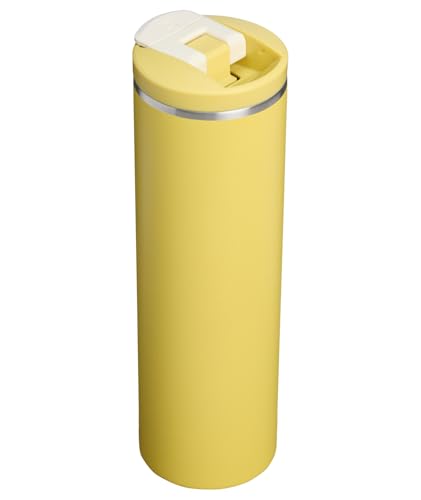 Image of STANLEY Transit FlipTop Mug | Leakproof Coffee Travel Cup | Vacuum Insulated Stainless Steel | Stays Hot or Cold for Hours | BPA-Free | 20 oz | Daffodil