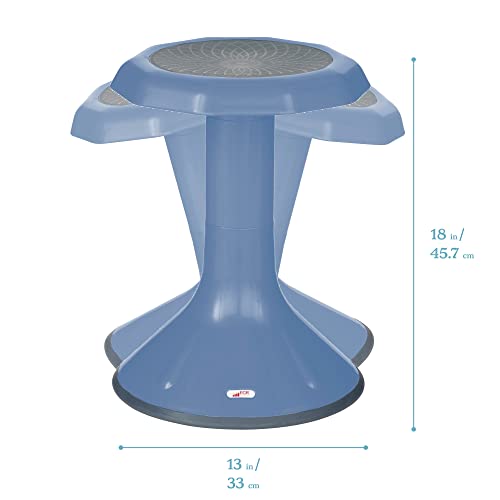 Image of ECR4Kids ACE Active Core Engagement Wobble Stool, 18-Inch Seat Height, Flexible Seating, Powder Blue