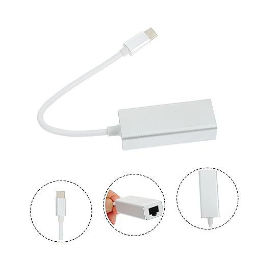 Adaptador Ethernet USB C 2 piezas para laptop y PC de alta velocidad 5
