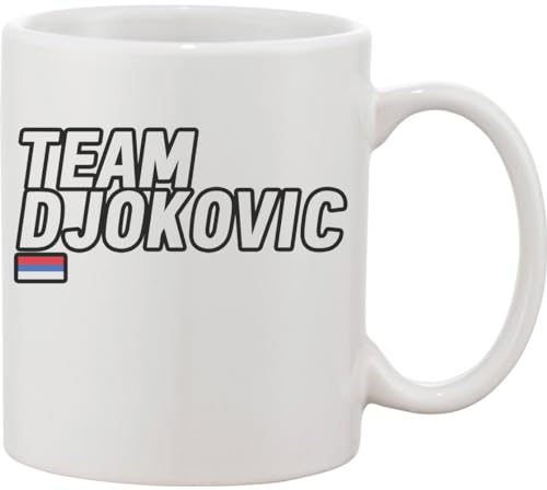 Functon+ Tasse en céramique blanche Team Tennis Player Serbie