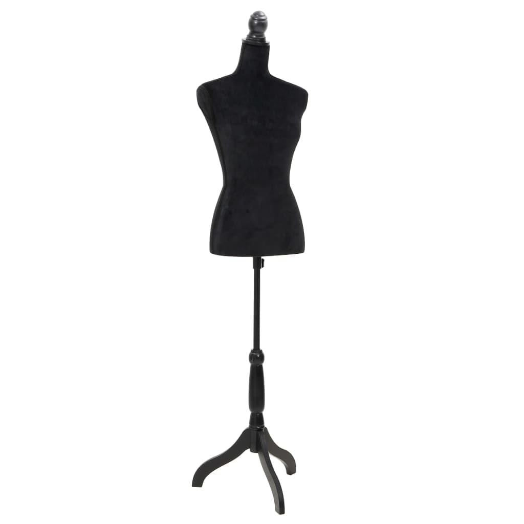 vidaXL Buste de Couture de Femme Noir Magasin Mannequin de Vitrine Feminin