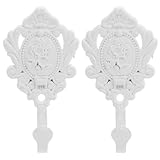 Design Européen À Motif Floral: Le crochet d'embrasse présente un style classique européen avec un motif délicat de fleur, ajoutant une touche esthétique unique et raffinée à vos rideaux et murs