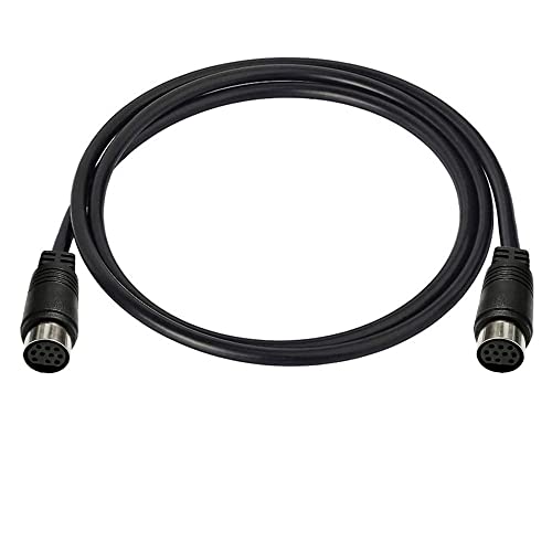Traovien Mini-DIN 10-Pin Female to Female Audio Cable for TV Receiver Monitor Projector Audio and Video Receiver etc (Mini 10Pin 3.3Ft)