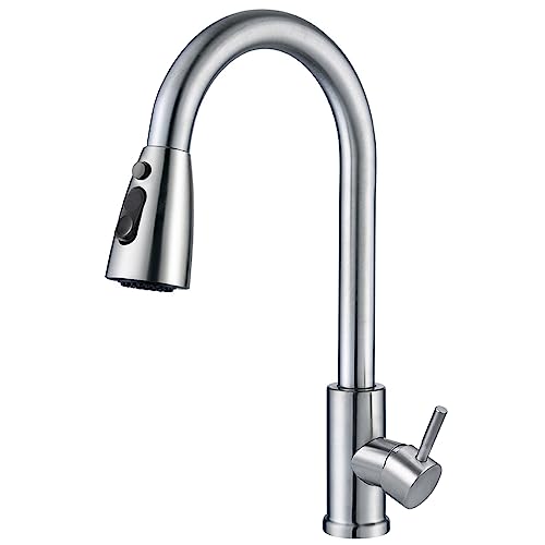 Faburo Rubinetto Lavello Cucina con Doccetta Estraibile