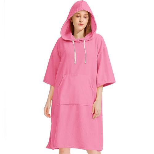 Poncho Cabo con capucha, toalla poncho de microfibra | Poncho de cambio de playa absorbente de agua,Toalla gruesa para pañales al aire libre, poncho lavable a máquina para nadar en el mar