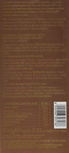 Venchi Nocciolata Milk Chocolate Hazelnut Bar 3.52oz (Pack of 2)