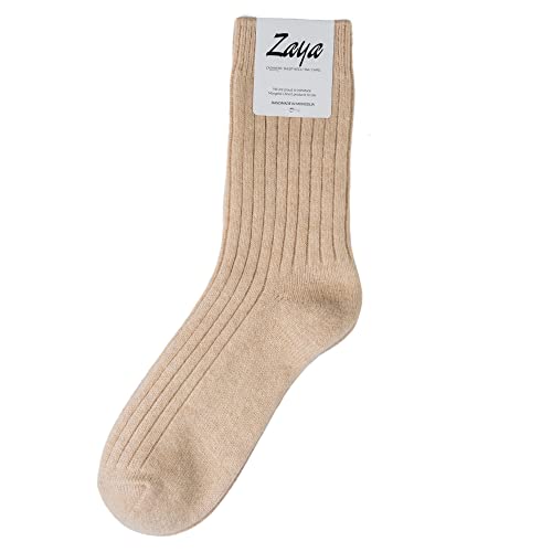 Cashmere Socks, Hand-Combed Premium Organic Cashmere Socks, Breathable, Warm, Cozy Socks, One Pair