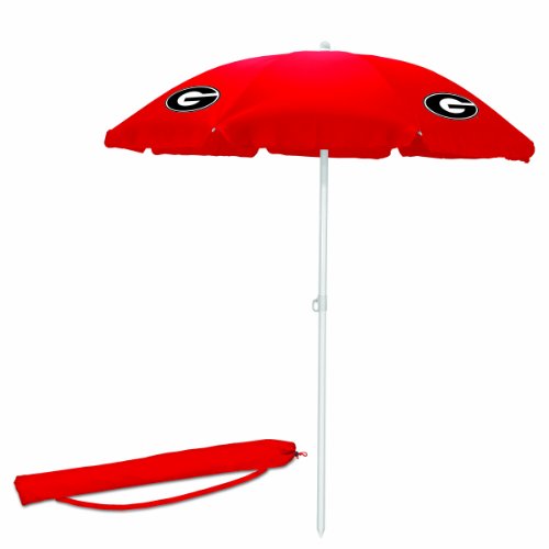 NCAA Georgia Bulldogs Portable Sunshade Umbrella, Red